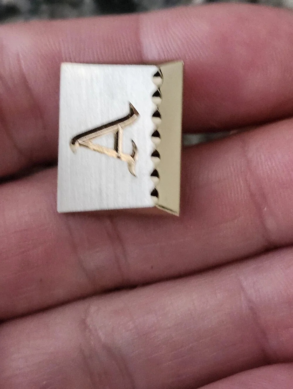 Vtg Monogram 'A' Silver-Tone Cufflinks